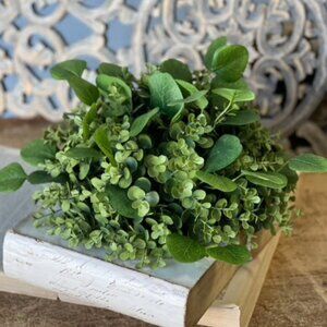 Artificial Eucalyptus Half Sphere